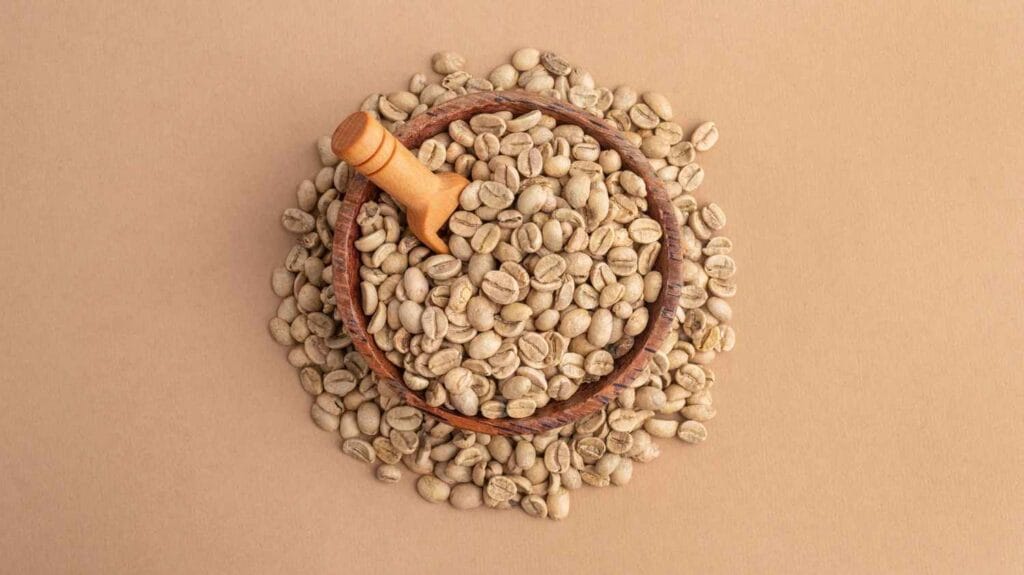 unroasted coffee beans AKA green coffee beans